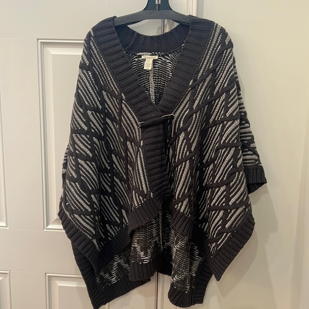 White and Warren sweater/cape